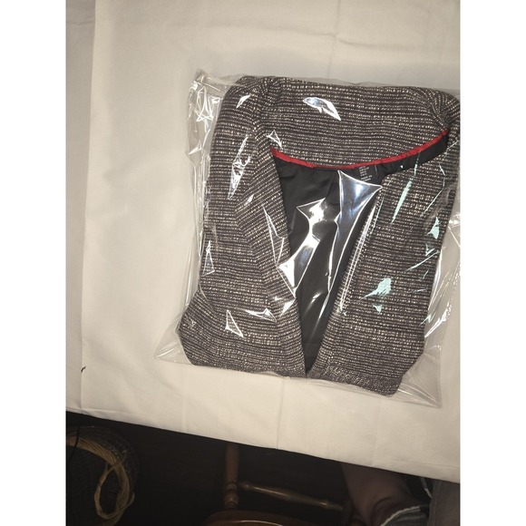 Willi Smith Women's Small Cardigan Open Front‎ Heavy Black Coat Jacket - Picture 5 of 5